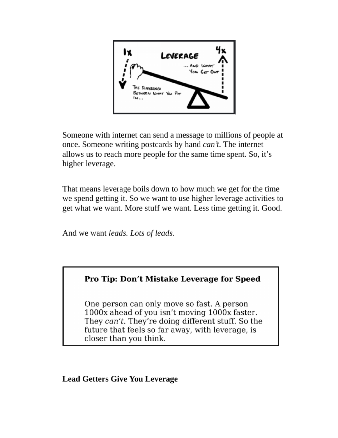 Lead Getters overview