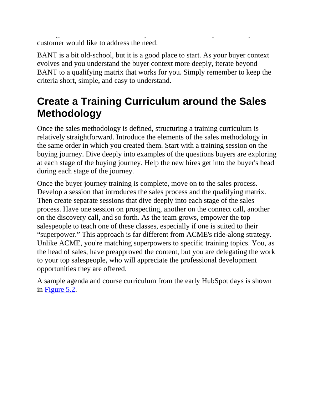 Sales process