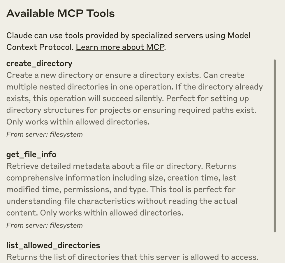 Client connected to MCP tools — Source: MCP docs